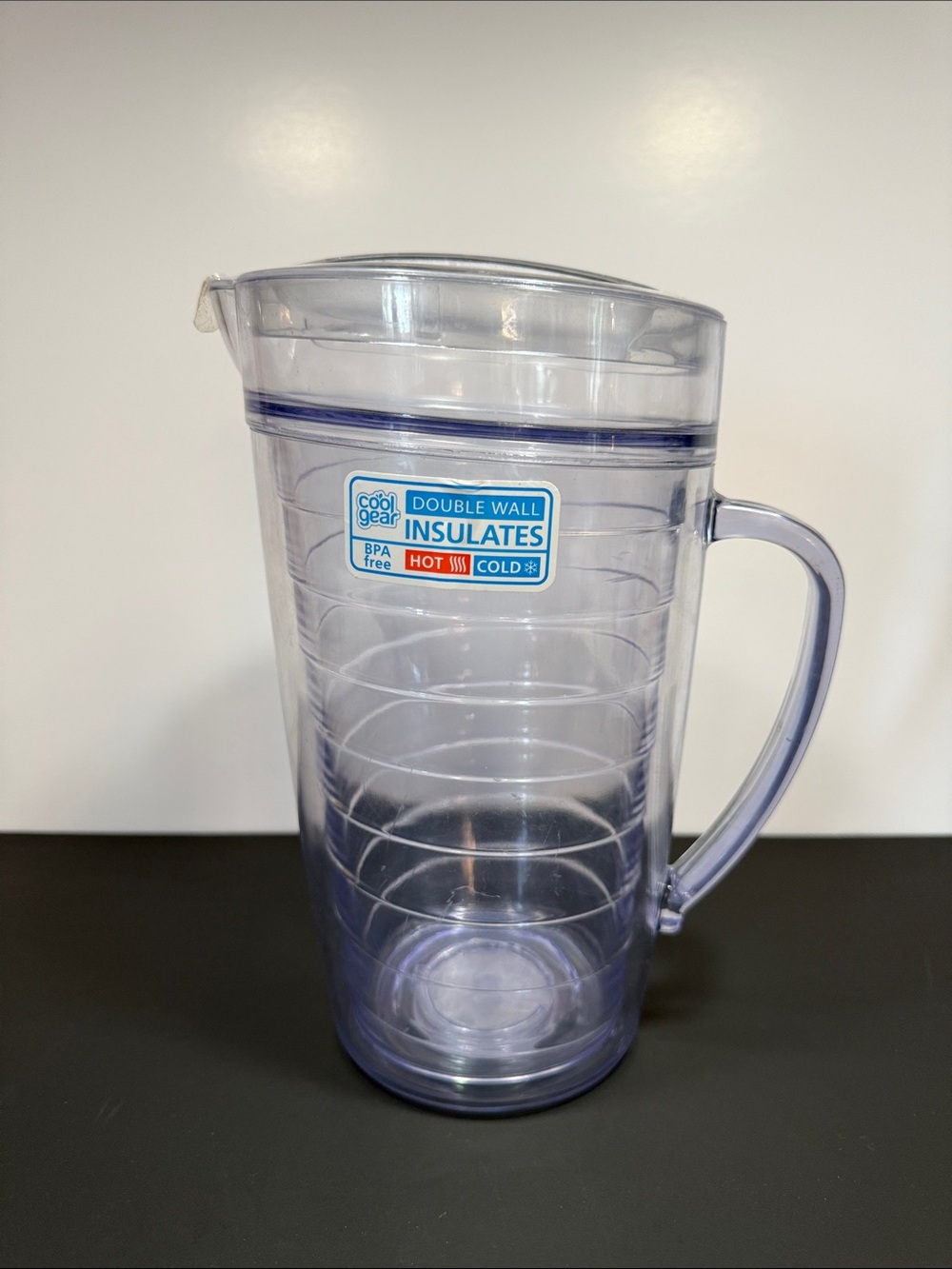 Cool Gear Double Wall Insulated Pitcher - Clear